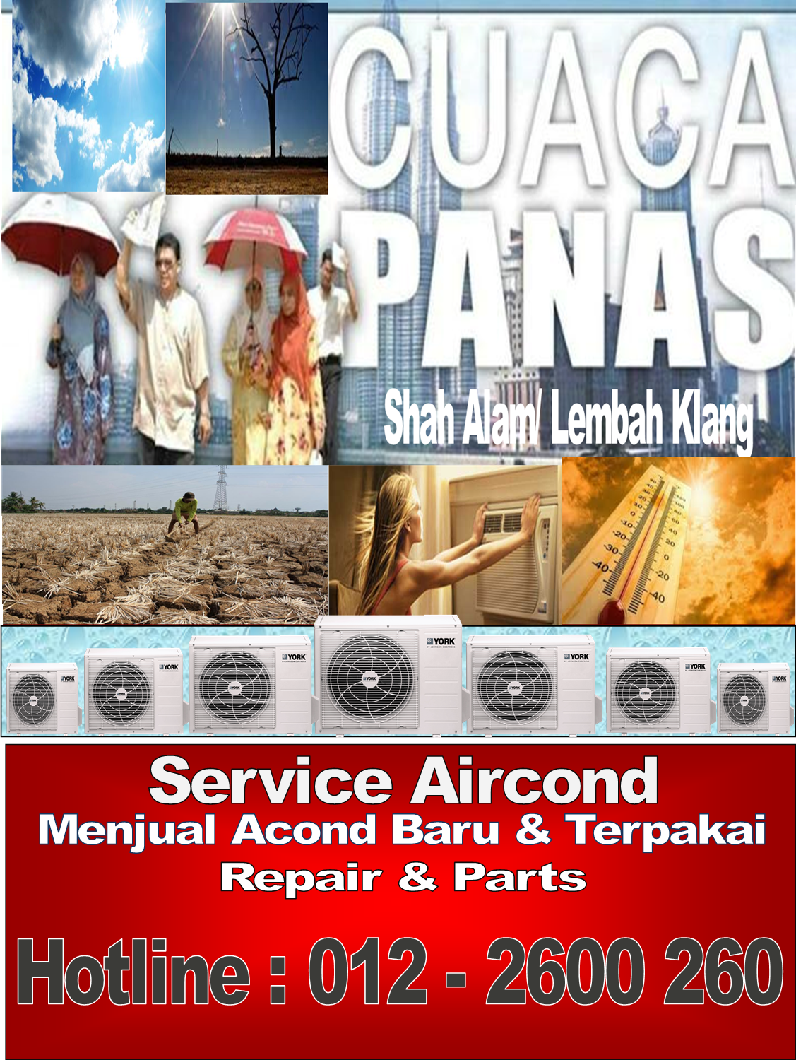 Service Aircond Kota Kemuning / Hotline : 012 – 2600 260
